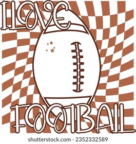 I love Football svg Design 