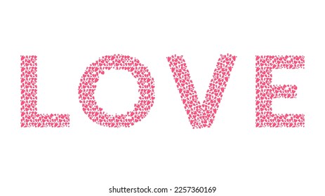 Amor, para el 14 de febrero, ilustración vectorial EPS 10