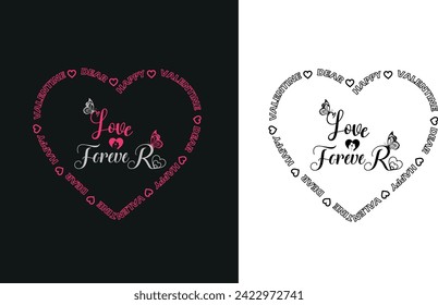 Love forever design , Heart valentine design
