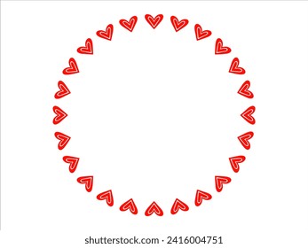 Love frame background for Valentine Day