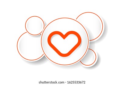 Love frame design background vector eps 10