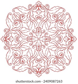 Love Frame Valentine's Day Ornament Line. Women's Mother's Day Ornament Border