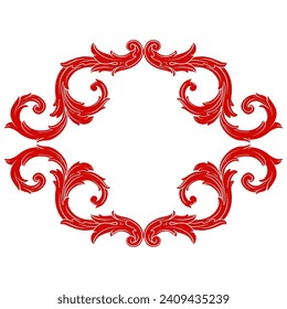 Love Frame Valentine's Day Ornament Line. Women's Mother's Day Ornament Border