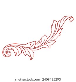 Love Frame Valentine's Day Ornament Line. Women's Mother's Day Ornament Border
