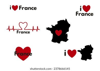 I love France. Patriotic Sublimation Bundle 