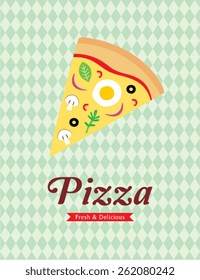  i love fresh and delicious pizza poster