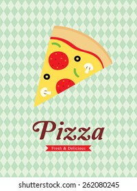  i love fresh and delicious pizza poster