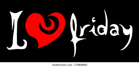love friday art message