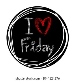 love friday message icon