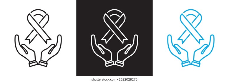 Love, friendship, care and charity  icon.  Vector for websites, mobile interfaces, presentations, banner, visual branding etc. Vector illustration. isolated on white and black background. EPS 10