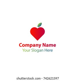 love fruit logo design