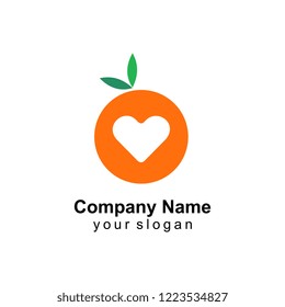 love fruit logo template