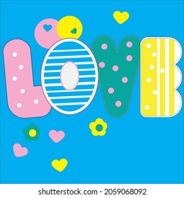love fruit. text love with fruits and flowers
