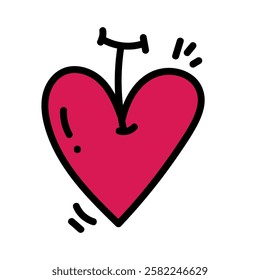 love fruit valentine design day Minimalist Design used for decoration card, Element design, Poster Background