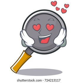 In love frying pan cartoon character