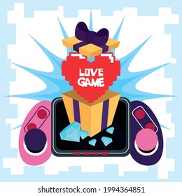 love game gamepad and gift