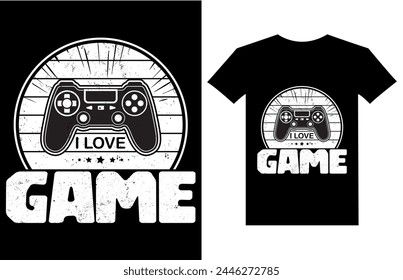 I love game game t shirt design gaming t shirts retro vintage  gaming shirts gamer apparel game control