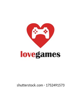 Love Games Logo Vector Design