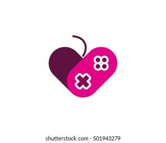 Love Gaming Logo Design Template
