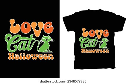 love gants halloween t-shirt design for Halloween