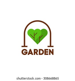 I love garden concept slogan. Vector illustration 