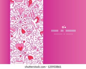 Love garden horizontal pattern background