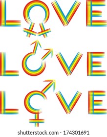 love - gender rainbow