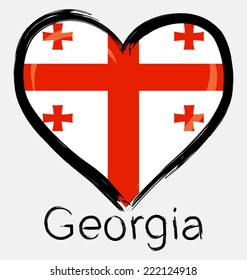 love Georgia flag
