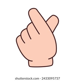 Love gesture fingers. finger hand gesture.