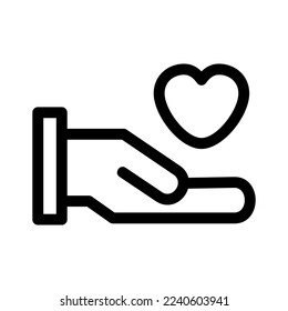 icono de gesto de amor o logotipo símbolo de signo aislado ilustración vectorial - iconos vectoriales de estilo negro de alta calidad
