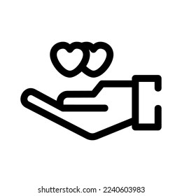 love gesture icon or logo isolated sign symbol vector illustration - high quality black style vector icons
