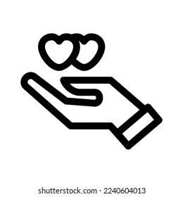 love gesture icon or logo isolated sign symbol vector illustration - high quality black style vector icons
