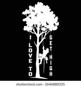 I LOVE TO GET HIGH graphic design for graphic lovers