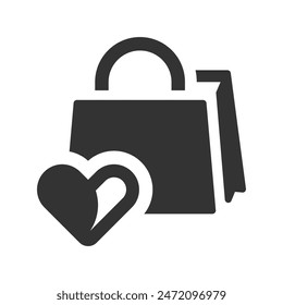 Love gift Icon, Vector Graphics