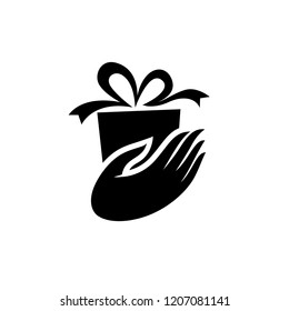 Love Gift Logo Template Design, Creative Symbol, Icon