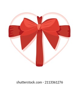 regalo de amor presente con arco