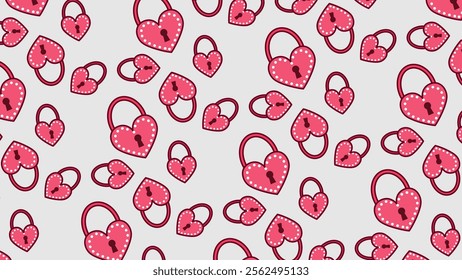 Love, gift, valentine pattern background. Love, gift, valentine illustration pattern. Love, gift, valentine background. Perfect for fabrics, print, textile, wallpaper, and decor. SSTKbackgrounds 