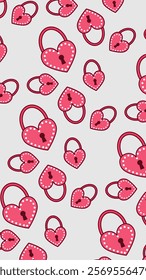 Love, gift, valentine pattern background. Love, gift, valentine illustration pattern. Love, gift, valentine background. Perfect for fabrics, print, textile, wallpaper, and decor. SSTKbackgrounds