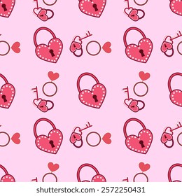 Love, gift, valentine seamless pattern background. Love, gift, valentine illustration. Love, valentine background. Perfect for fabric, textile, wallpaper, decor, print, packaging. SSTKbackgrounds