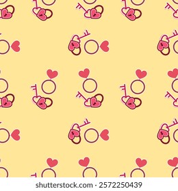 Love, gift, valentine seamless pattern background. Love, gift, valentine illustration. Love, valentine background. Perfect for fabric, textile, wallpaper, decor, print, packaging. SSTKbackgrounds