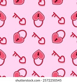 Love, gift, valentine seamless pattern background. Love, gift, valentine illustration. Love, valentine background. Perfect for fabric, textile, wallpaper, decor, print, packaging. SSTKbackgrounds