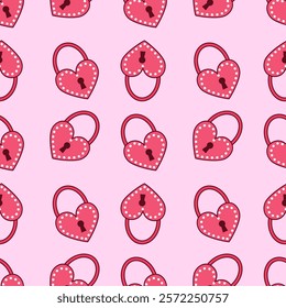 Love, gift, valentine seamless pattern background. Love, gift, valentine illustration. Love, valentine background. Perfect for fabric, textile, wallpaper, decor, print, packaging. SSTKbackgrounds