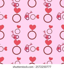 Love, gift, valentine seamless pattern background. Love, gift, valentine illustration. Love, valentine background. Perfect for fabric, textile, wallpaper, decor, print, packaging. SSTKbackgrounds