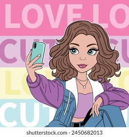 love girl graphic tees design fashion