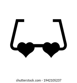 love glasses icon or logo isolated sign symbol vector illustration - high quality black style vector icons
