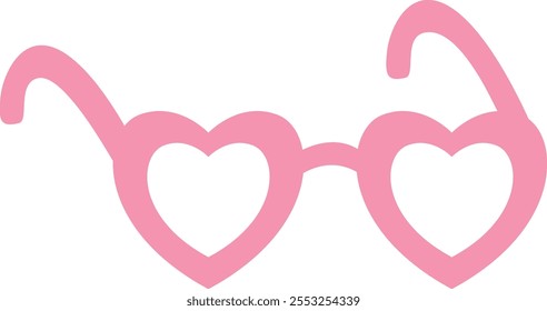 Love Glasses Vector Illustration Elements