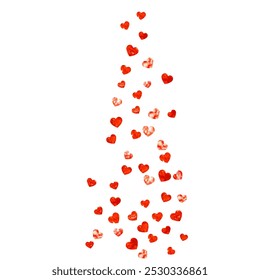 Love Glitter. Handdrawn Banner For Girl. Romance Frame. Pink Happy Decoration. Beautiful Illustration For Discount. Red Vintage Design. Rose Love Glitter.