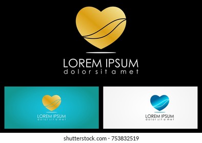 love gold logo vector