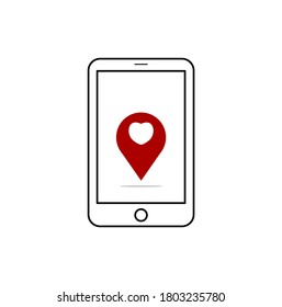 Amo el GPS en el móvil, geolocalización que ama.