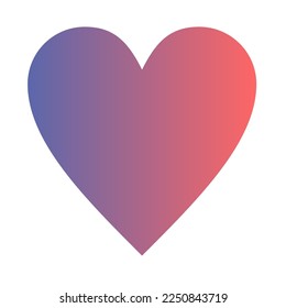 Love Gradient Art Vector Design